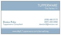 Denise Foley, Tupperware, 508-440-5175