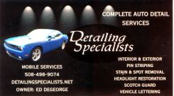 Detailing Specialists 508-498-9074