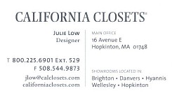 CA Closets, 800-225-6901x529