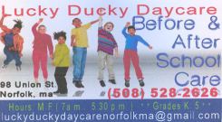 Lucky Ducky Daycare, 528-2626