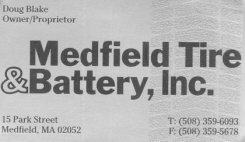 Medfield Tire, 359-6093
