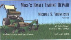 Mike Small Engine, 508-400-2836