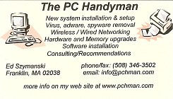 PC Handyman, 508-345-3502