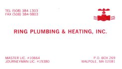 Ring Plumbing, 508-384-1303