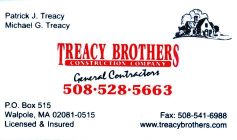 Treacy Brothers General Contractors, 528-5663